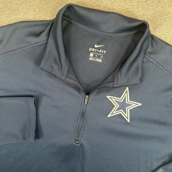 Nike Other - Nike Dri-FIT Dallas Cowboys Mens XL Quarter Zip Pullover Navy Blue NFL Training